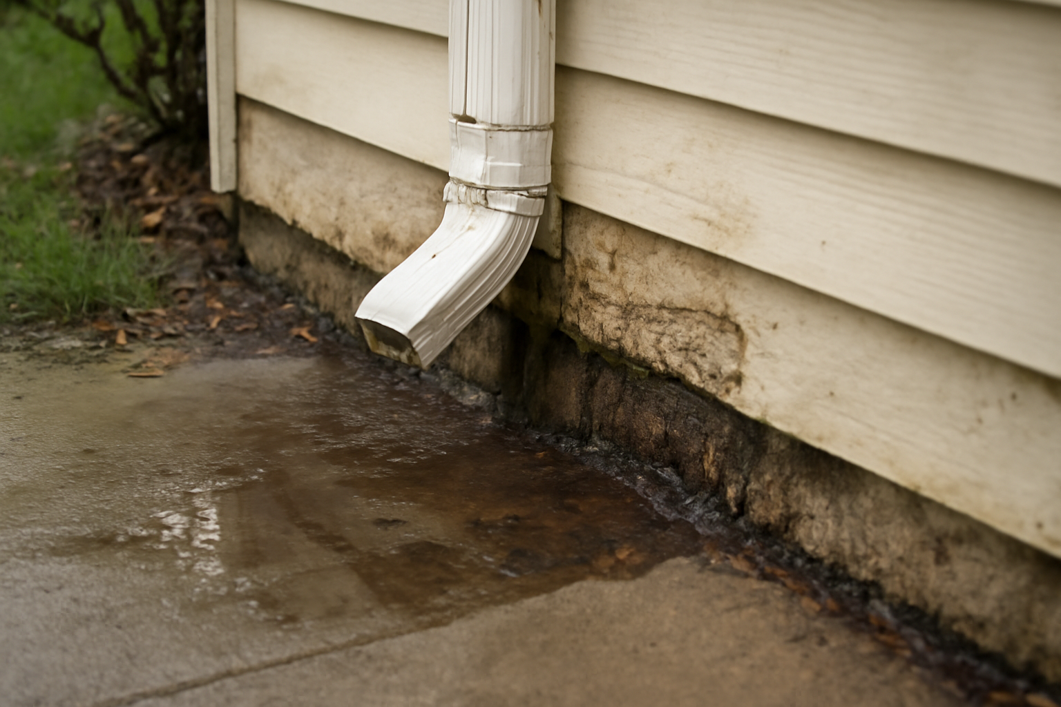 Downspout Failure Water Removal in San Juan Capistrano, CA