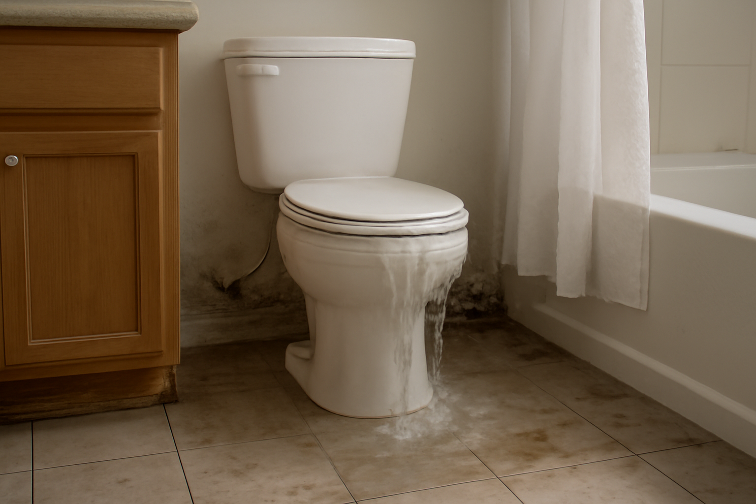 Toilet Overflow Water Removal in San Bernardino, CA
