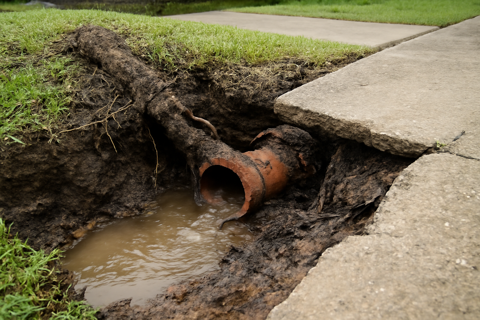Tree Root Pipe Damage Water Removal in Running Springs, CA