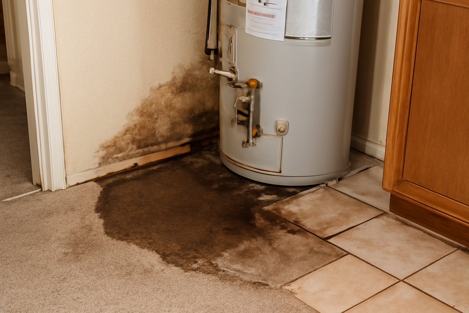 Water Heater Leak Water Removal in San Clemente, CA
